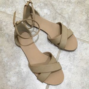 SOLD Forever 21 strap sandals in tan